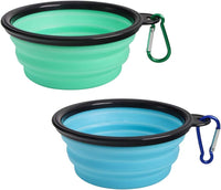 SLSON Collapsible Pet Bowl Dog Bowls 2 Pack