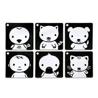 The Original, High Contrast (Black, White, Red) Flashcards for Baby - BIG FRENCHIES