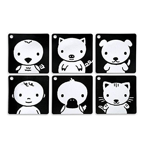 The Original, High Contrast (Black, White, Red) Flashcards for Baby - BIG FRENCHIES
