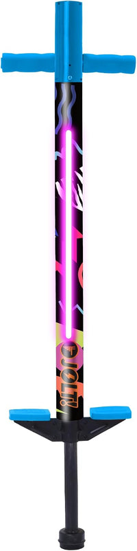 Flybar Jolt Pogo Stick for Kids - Retro Rocket Led