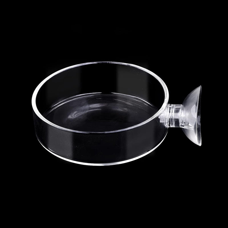 WEAVERBIRD 60mm Aquarium Shrimp Feeder Dish with Suction Glass Fish