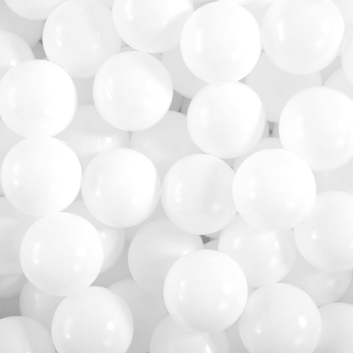 Heopeis 50 pack 2.75 inch pearl white plastic ball pit balls - view 5