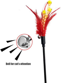 4 PCS Interactive Cat Teaser Wand - B - image 4