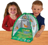 Insect Lore Butterfly Farm - Live Cup of 5 Caterpillars, Reusable Habitat, STEM Butterfly Activity Journal & Supplies - Grow, Observe and Release Painted Lady Butterflies