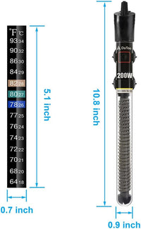 DaToo Mini Aquarium Heater 25W Small Fish Tank Heater 25 Watt - 200W - image 2