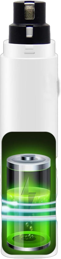 Quiet Rechargeable Pet Nail Grinder - Dog Nail Clippers and Grinder - With LED Lights and Quick Sensor, Diamond-Tip Dust Collector, Suitable for Large Dogs, Small Cats, and Rabbits (Light Green)
