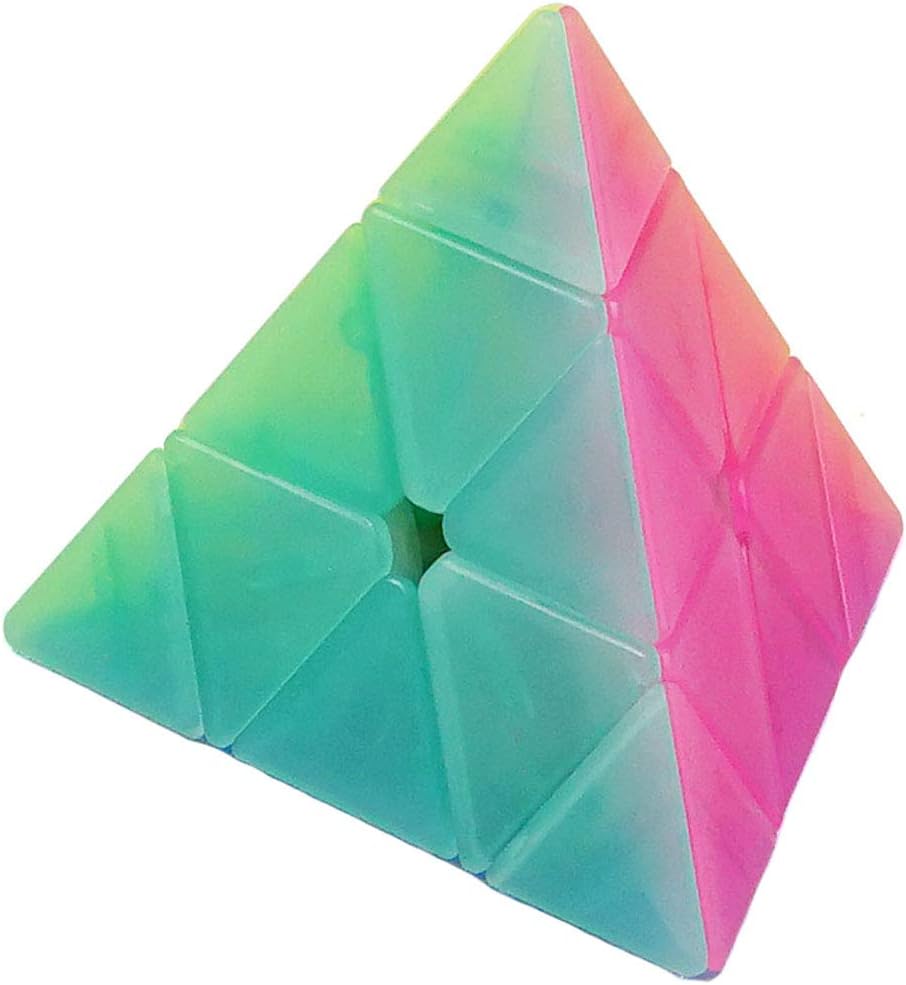 QiYi Warrior W 3x3 stickerless jelly speed cube with frosted transparent colors - view 3
