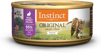 Instinct Original Grain Free Real Rabbit Recipe Natural Wet Canned Cat Food by Nature's Variety, 5.5 oz. Cans (Case of 12)