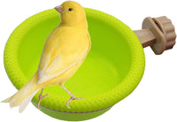 FOIBURELY Multi-Function Caged Bird Bath Bird Cage Parrot Supplies
