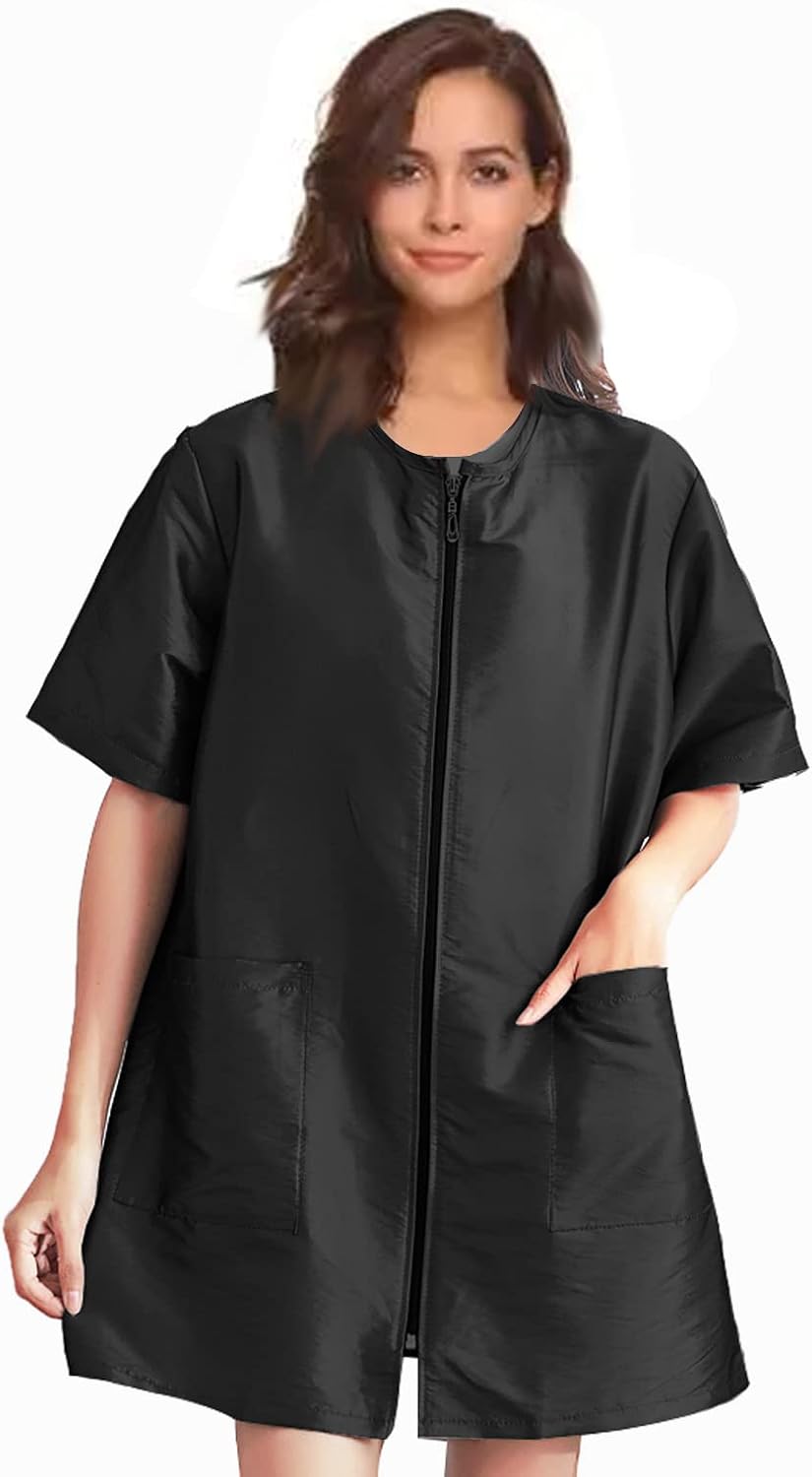 Gliitatu Dog Grooming Smock Barber Jackets for Women Men Professional - type-B / X-Large