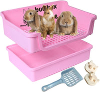 HoppScotch.bun Bumbox Deluxe Rabbit Litter Box - X-Large / Pink