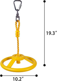 OYOCOOL ninja wheel obstacle with 360 degree rotating joint, strap and carabiner for slackline cours - view 6