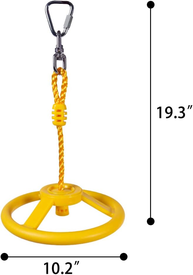 OYOCOOL ninja wheel obstacle with 360 degree rotating joint, strap and carabiner for slackline cours - view 6