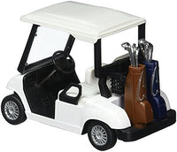 KiNSFUN Golf Cart 4½" Die Cast Metal Model Pullback Action Toy – Fun for Kids & Family - White - image 2