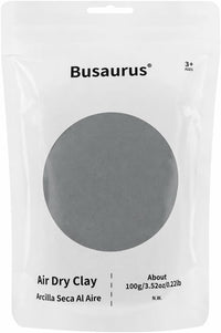 Busaurus 100g brown earth tone air dry foam clay in a resealable bag - view 3