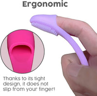 SIMENA Silicone Finger Brush for Dogs Teeth, Finger Tooth Brush for Cats, Puppy Toothbrush for Pet Dental Care, Finger Brush Suitable for Small Breeds, Puppies and Cats (Pack of 3)