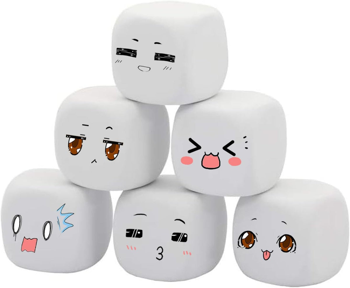 QIDIWIN 12 blank white EVA foam dice for kids to paint and decorate - view 7