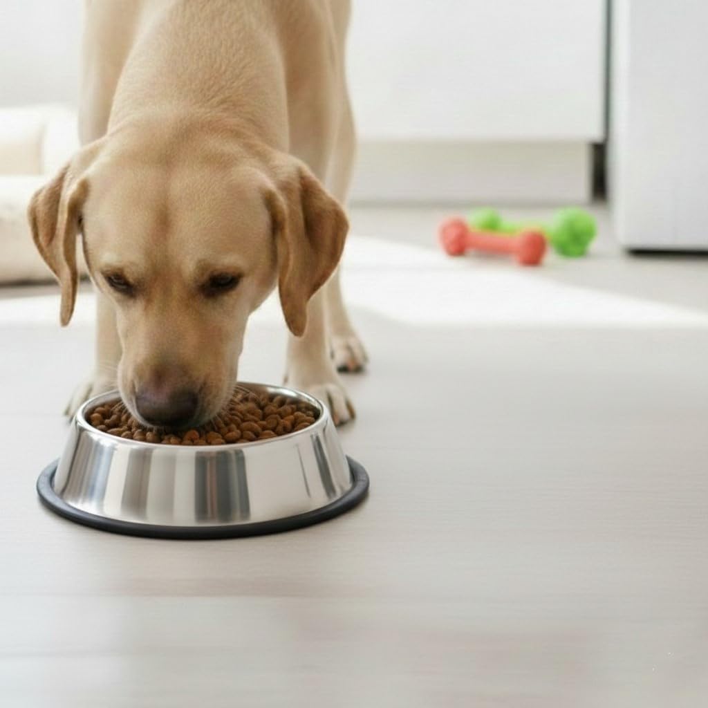 Loving Pets Stainless Steel Non-Tip Dog Bowl - 64 Ounce - image 2