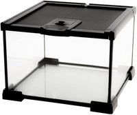 AWXZOM Mini Reptile Glass Terrarium Tank - 7.9x7.9x5.7inch