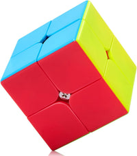 Roxenda 2x2 Speed Cube Stickerless Puzzle Cube – Fun for Kids & Family - 2x2x2 Stickerless