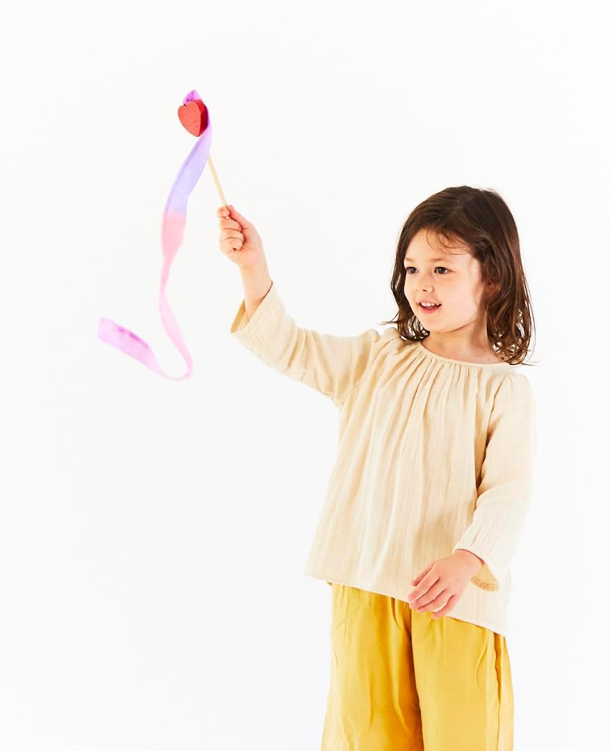 Sarah's Silks Mini Rainbow Streamer, Long Ribbon Wand for Kids - Blossom - image 3