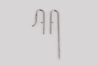 LANDEN 304 Stainless Steel Lily Pipes with Clamps for Rimless Glass Aquarium, Inflow and Outflow Set (Pipe Diameter 6mm)