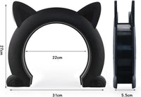 Wordcam X-Large Cat Door Interior Door for Pets 14-30lbs - Black / X-Large - image 2