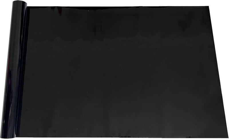 XCNO Black Aquarium Background Fish Tank Film, Static Cling - 74.8" x 23.6" In