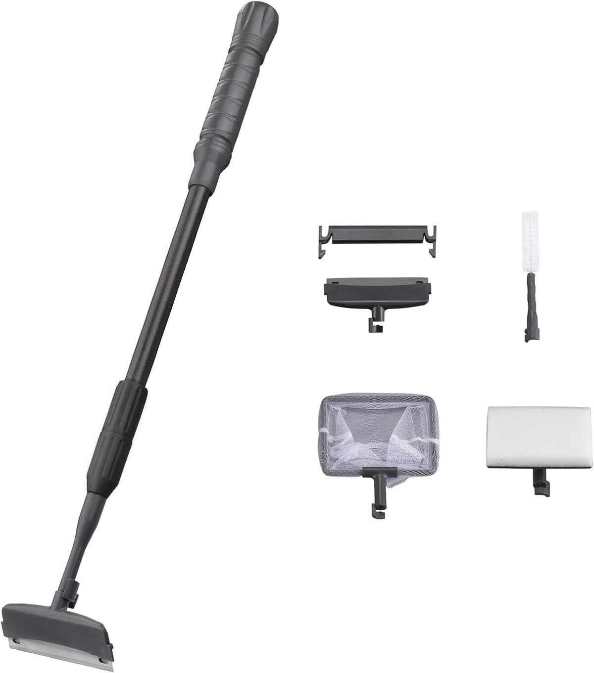 4IN1 Aquarium Cleaning Tools Long Handle Algae Scraper – Essentials for Fish - 4IN1 / 18~24In