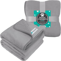 PetAmi Waterproof Dog Blanket Puppy Couch Bed Cover Queen 90x90 - Light Gray / Large (40x60) - image 4