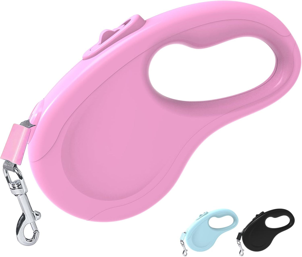 Retractable Dog Leash for Small Medium Dogs - Pink