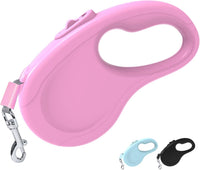 Retractable Dog Leash for Small Medium Dogs - Pink