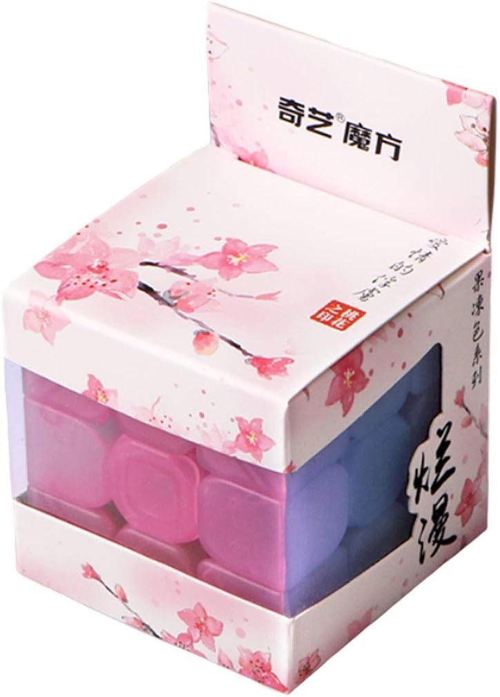QiYi Warrior W 3x3 stickerless jelly speed cube with frosted transparent colors - view 4
