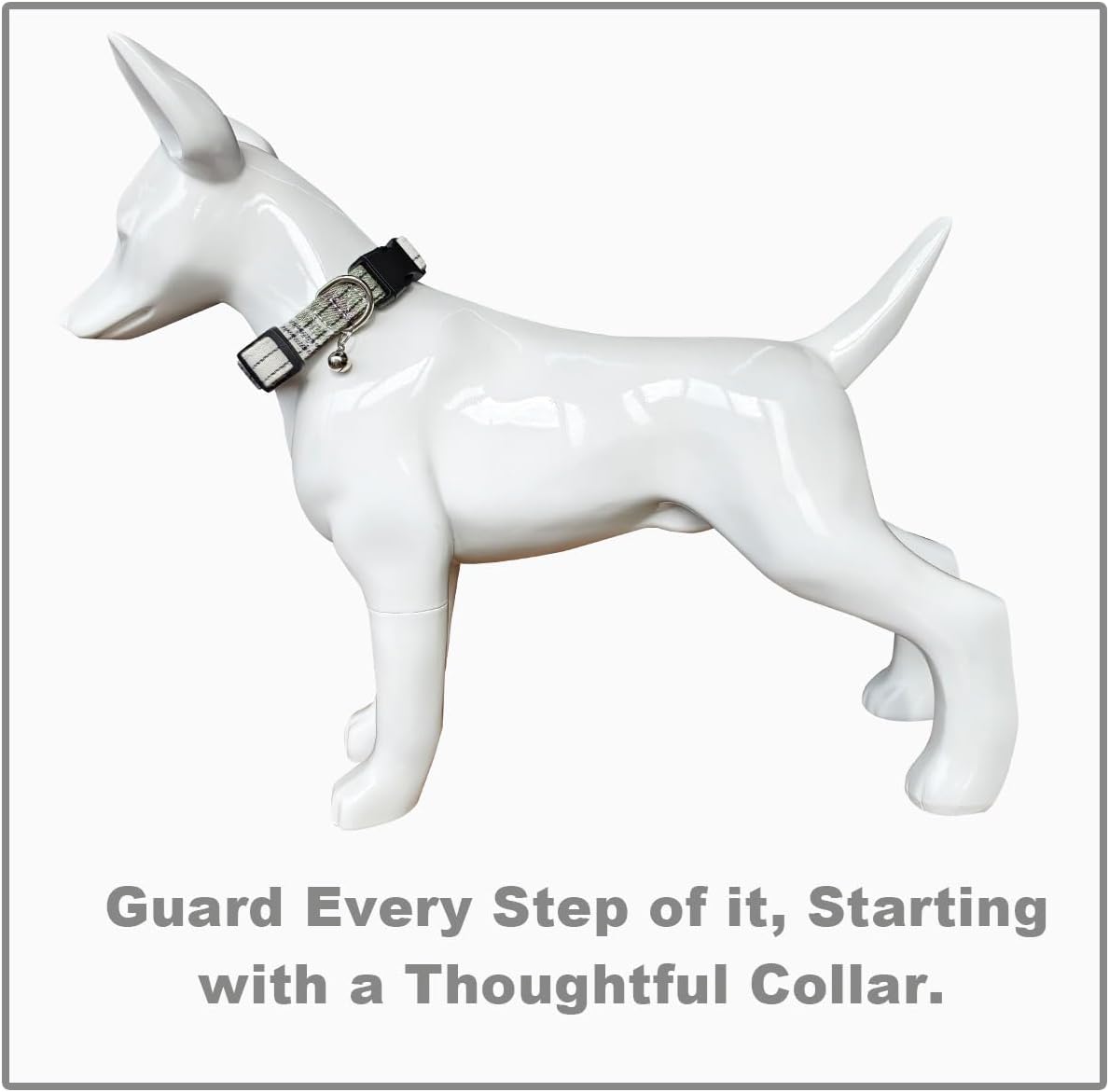 SuperBuddy Dog Collar, Adjustable Dog Collar with Bowtie - Medium / Green-1 - image 2