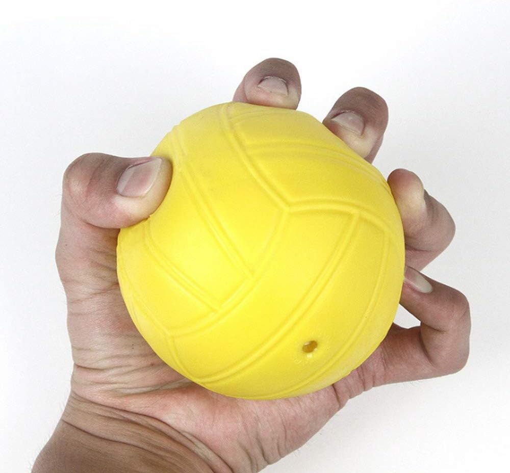 Viminston three yellow 3.5 inch roundnet replacement balls with pump - view 5