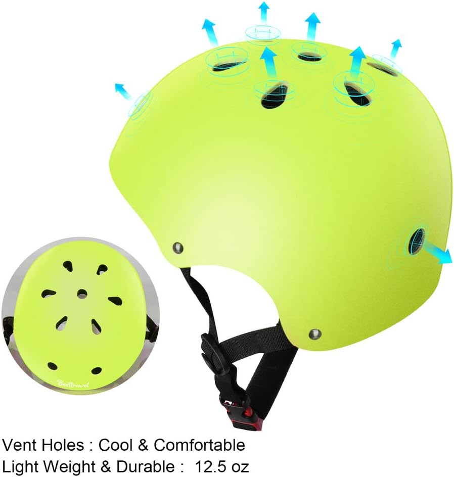 Besttravel Kids Helmet, Toddler Adjustable Kids Ages 3-8 Years Old Boys Girls Multi-Sports Safety - Green - image 4