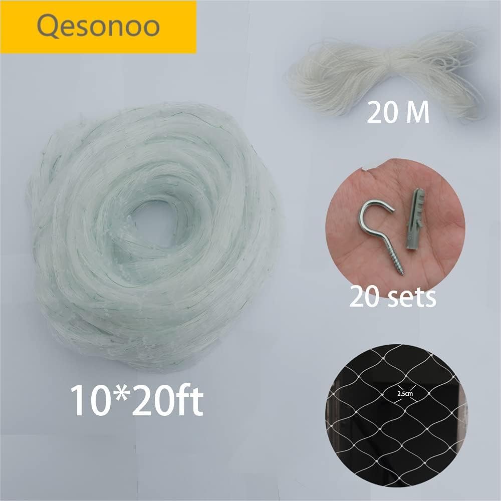 Cat Balcony Net Cat Anti-Fall Fence Net Dog Fence Nets Transparent - 10 x 26 ft - image 2
