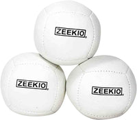 Zeekio Lunar set of 3 UV reactive six-panel juggling balls - view 2