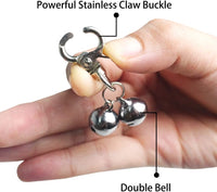 Cat Bell 2 Pack, Pet Collar Bells for Cats and Dogs - Silver / Small - image 2
