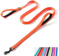 Reflective Nylon Dog Leash Heavy Duty - Orange / 5ft * 1"
