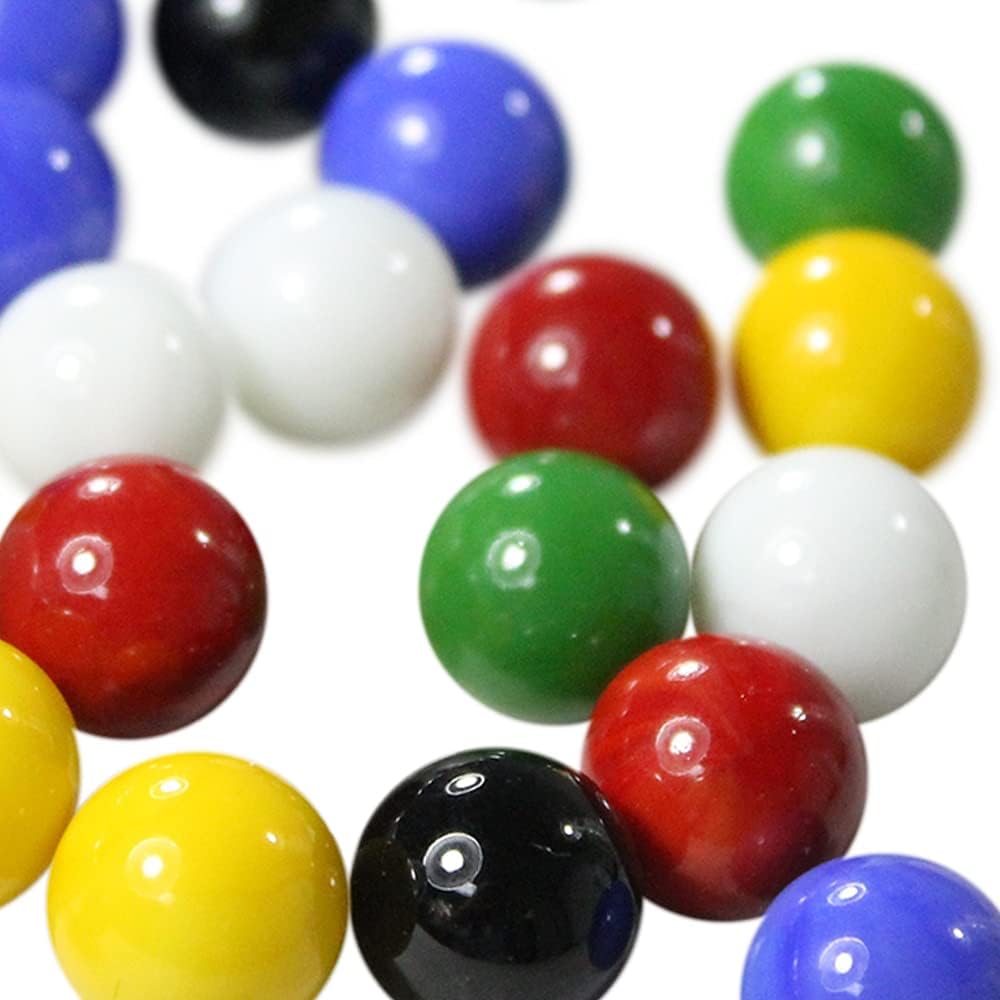 Mega Game Replacment Marbles 14mm -Solid Glass-60 Pieces - image 3