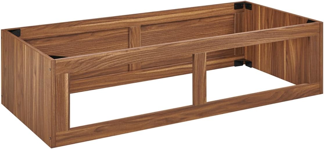 unipaws 110 Gallon Reptile Tank for Lizards - Walnut / Stacker for 110 Gallon Tank