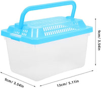 FRCOLOR 2pcs plastic turtle fish tank acrylic reptile cage tortoise habitat Pet Fish Tank Reptile Feeding Tank aquatic turtle tanks and aquariums eamon living habitat mini breeding box