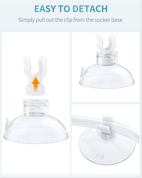Pawfly Aquarium Suction Cup Clips for Standard 3/16" ID Airline - Clear / 30 Pack - image 2