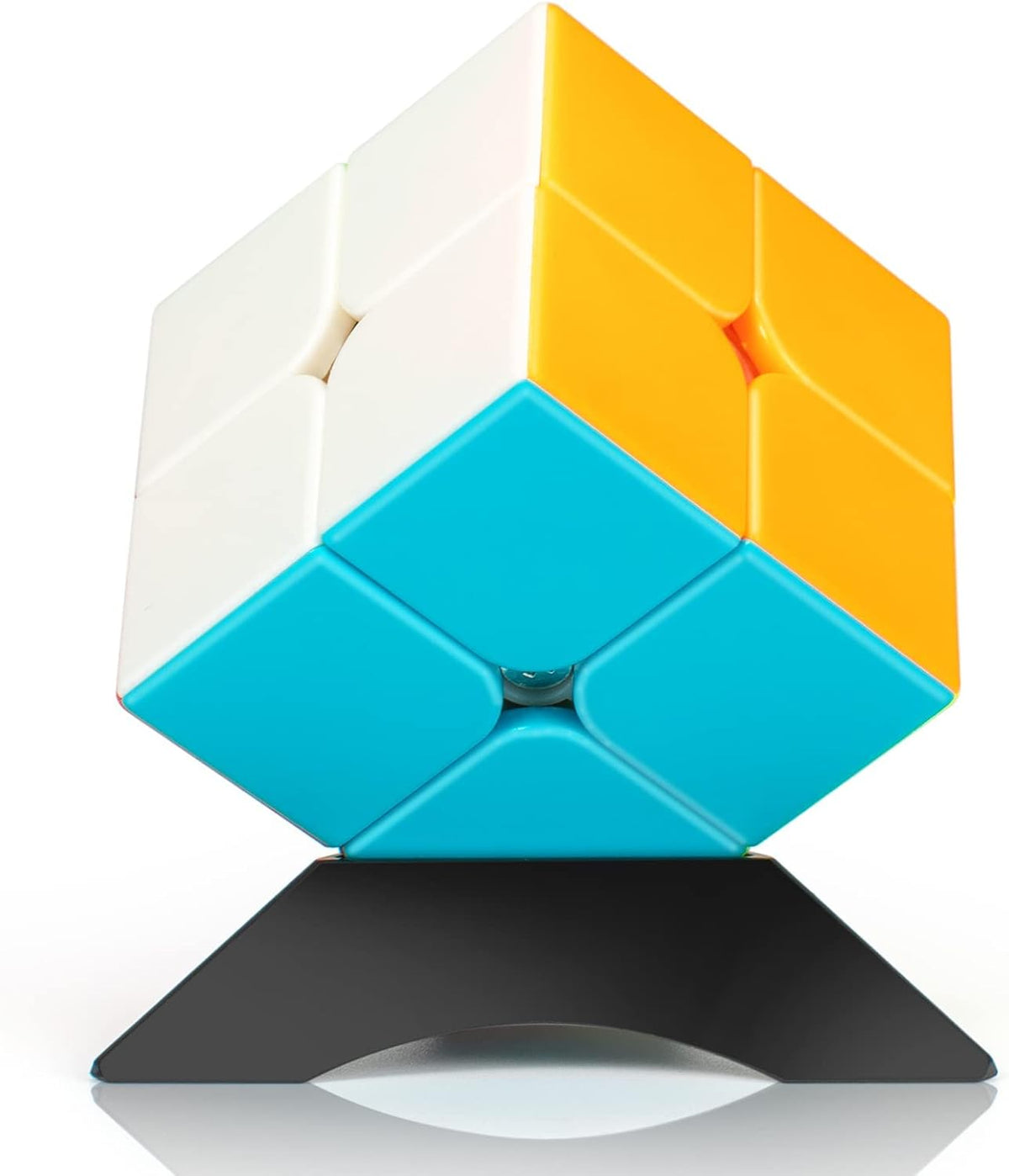 3x3 Speed Cube Stickerless with Stand & Tutorial Toy Gift for Boys - 2x2 Speed Cube