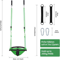 2 -in - 1 Toddler Swing. Swing Seat for kids Adjustable Ropes, for Kids Heavy Duty Rope Play - Green - image 4