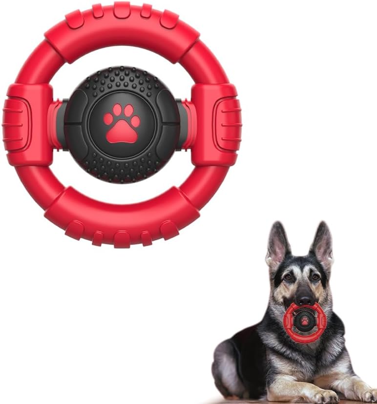 Dog Toys for Aggressive Chewers Large Medium Small Breed - Red / Medium