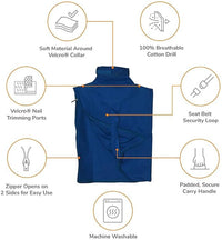 Cozy Comfort Carrier - Small Cobalt Blue Cat Carrier Soft for Grooming, Vet Visits, Medication Administration, Dental Care, Nail Trimming, and Car Travel