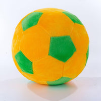 14" Volleyball Plush Pillow Soft Throw Toy for Kids Room Decoration – Fun for Kids & Family - Soccer - Yellow/Green / 9"