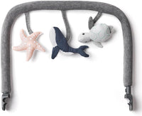 Ergobaby Evolve bouncer toy bar with ocean animal toys, turtle, whale and starfish - view 2